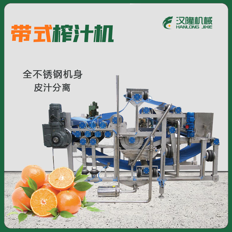 自动商用果汁压榨机 带式水果压榨机 植物果蔬榨汁机