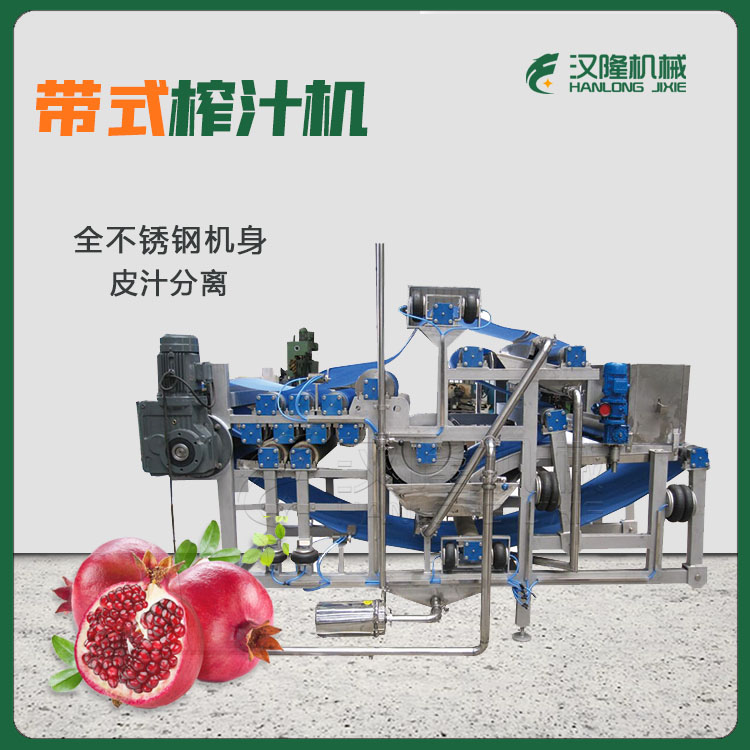 蓝莓果蔬压榨机 带式压榨机 不锈钢水果榨汁机 大型商用榨汁机