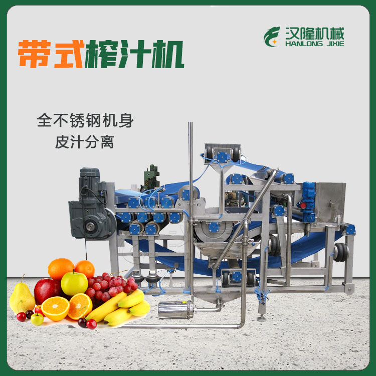 DYJ-3型带式压滤机 带式压榨机 果蔬汁提取设备 不锈钢榨汁机 厂家直销